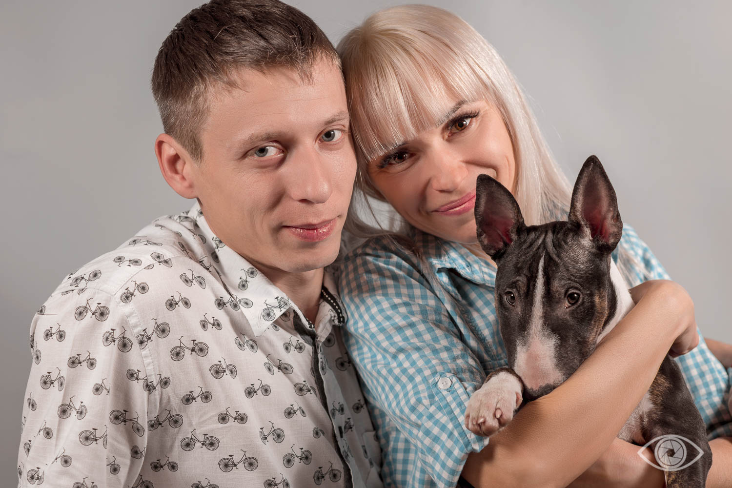 Семейное фото с собакой